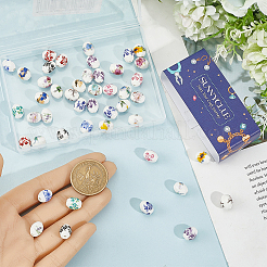 60шт фарфоровые бусины ручной работы&nbsp;PORC-SC0001-29A