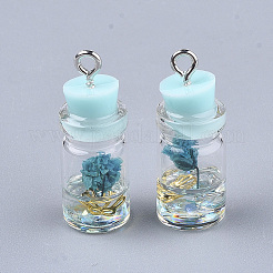 Стеклянная бутылка подвеска украшения&nbsp;LS-X-GLAA-S181-05B