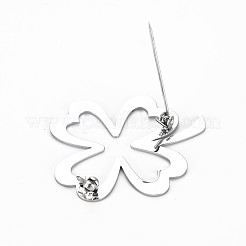 Брошь с открытым клевером&nbsp;JEWB-N007-011P-FF