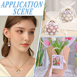 40шт 10 цвета стеклянные подвески&nbsp;PALLOY-AR00036