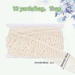 10 ярд хлопковой кружевной бахромы с кисточками DIY-GO0001-20