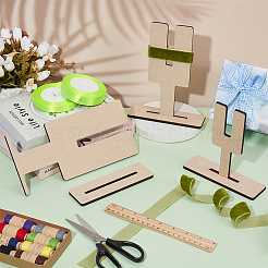 Наборы для изготовления деревянных бантов 3 размера AJEW-WH0270-346