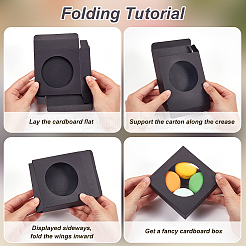 Подарочные коробки для хранения кубической крафт-бумаги&nbsp;CON-WH0095-101C-02