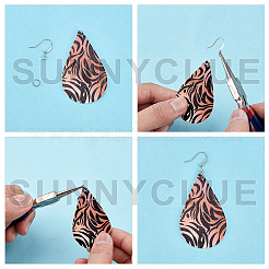 Комплекты фурнитуры для сережек из латуни KK-SC0001-33