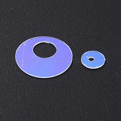 250 шт. переливающиеся звенья из ПВХ с пайетками/блестками&nbsp;LS-PVC-WH2004-01P