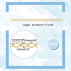 80 шт. ионное покрытие (IP) удлинитель цепи из нержавеющей стали 304 STAS-UN0054-79