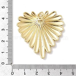 Подвески в форме сердца из латуни&nbsp;KK-H529-62B-G