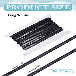 5 м блестящая металлизированная полиэстеровая кружевная лента&nbsp;OCOR-LP0001-23A