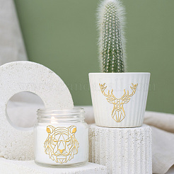 Никелевые декоративные наклейки DIY-WH0450-079