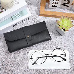 1 шт. прямоугольный футляр для очков из ПВХ-кожи&nbsp;AJEW-CN0003-63B