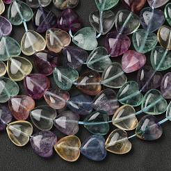 Нити натуральных зеленых фиолетово-желтых флюоритовых бусин G-NH0048-A01-01