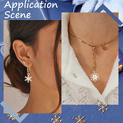 16 шт. 4 стиля рождественских латунных подвесок с микропаве из кубического циркония&nbsp;KK-SC0006-95