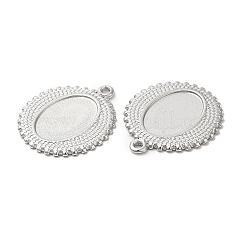 Подвеска-кабошон из не тускнеющей нержавеющей стали 304 STAS-L020-026P