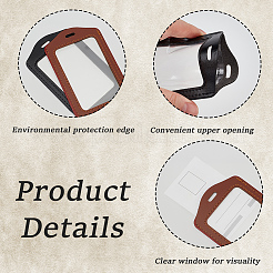 4 шт. 2-цветный держатель для удостоверения личности из искусственной кожи&nbsp;AJEW-CL0001-09