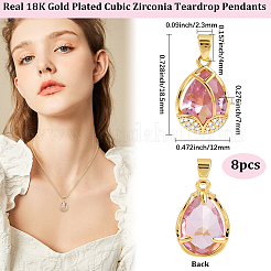 8шт стеклянные подвески&nbsp;KK-BBC0020-79