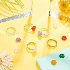 Наборы для самостоятельного изготовления колец из натуральных драгоценных камней&nbsp;DIY-CA0003-16