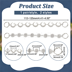 Солнце и луна с цепочкой для украшения обуви в виде звезды&nbsp;FIND-AB00020-01