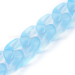 Прозрачная акриловая цепочка ручной работы&nbsp;AJEW-JB00544-04