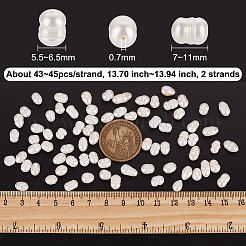 2 нить бусин из натурального культивированного пресноводного жемчуга PEAR-NB0002-30
