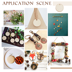 Необработанные деревянные подвески&nbsp;WOOD-WH0050-058