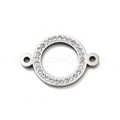 Подвески-коннекторы из нержавеющей стали 304 с кристаллами и стразами&nbsp;STAS-Z091-06P