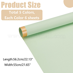 30 лист 5 цветов opp подарочная упаковка упаковочная бумага&nbsp;DIY-WR0004-20B