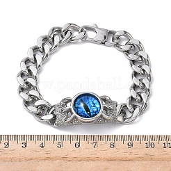 Браслеты из нержавеющей стали eye 201/304&nbsp;BJEW-F522-02P-01