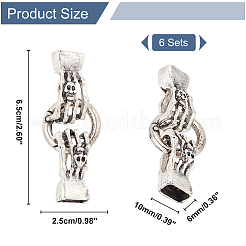 6 комплект колец пружинного затвора из сплава FIND-AR0003-14