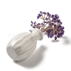 Украшения для елки из натуральной аметистовой крошки DJEW-P017-A03