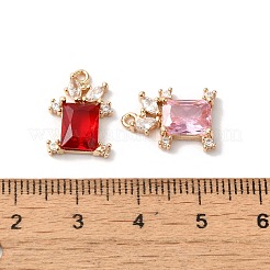 Латунные микро проложить кубического циркония подвески&nbsp;KK-C062-006G