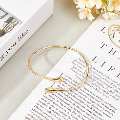 1шт. браслеты-манжеты из сплава для женщин&nbsp;AJEW-GF0010-92G-01