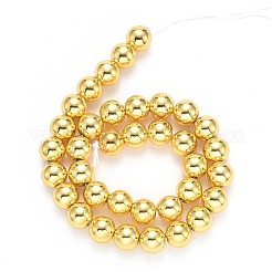 Гальванизировать немагнитных синтетический гематит бисер пряди G-L485-01E-M