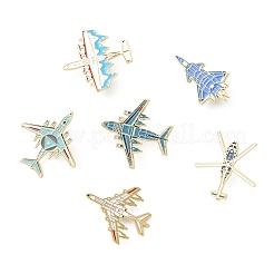 6 шт. 6 эмалевых значка в виде самолета&nbsp;JEWB-CJ0002-99