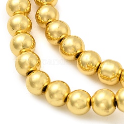 Стеклянные бусины с гальваническим покрытием  EGLA-F166-01B-G