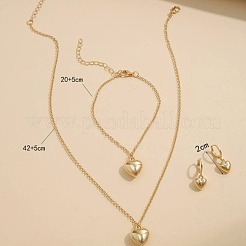 Ожерелья с подвесками из сплава в форме сердца&nbsp;FS-WGCAE07-01