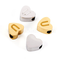 4шт 2 цвета бусины из нержавеющей стали STAS-TA0002-72C