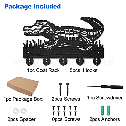 Настенные вешалки из дерева и железа HJEW-WH0055-074