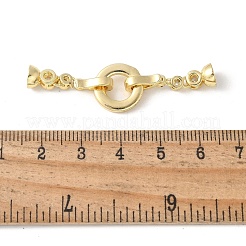 Проложить латунный прозрачный кубический цирконий над застежками KK-M320-05G