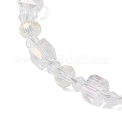 Стекло вышитый бисером браслеты BJEW-JB11415