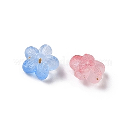 Пластиковые двухцветные бусины KY-G032-03