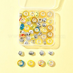 Европейские бусины из сплава и смолы в тибетском стиле своими руками DIY-FS0006-78B