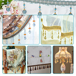 Бахрома из пластика для штор из бисера&nbsp;OCOR-WH0090-69C