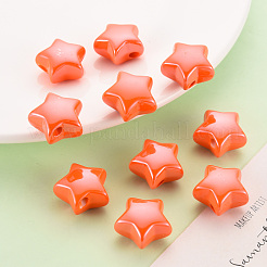 Непрозрачные акриловые бусины&nbsp;MACR-S372-02B-84