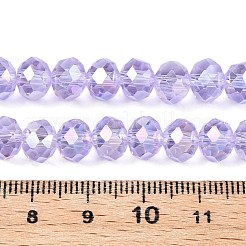 Стеклянные бусины с гальваническим покрытием  X-EGLA-A044-T8mm-B17