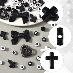 11 стиль непрозрачных акриловых бусин SACR-FS0001-42