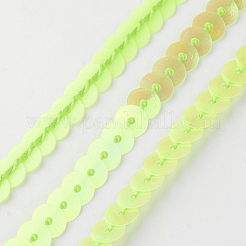 Бусины с пайеткой из экологически чистого пластика&nbsp;PVC-Q092-6mm-P85