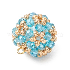 Подвески из гальванического стекла&nbsp;PALLOY-MZ00879-04