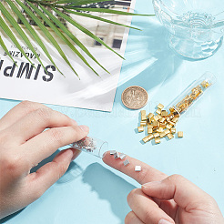 140 шт. 2-х цветные гальванизированные стеклянные бусины SEED-NB0002-04