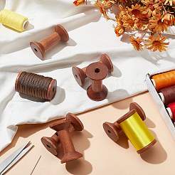 Катушки с деревянными нитками TOOL-WH0159-36A