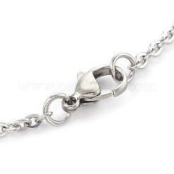 Ожерелье из натурального ушка NJEW-JN02273